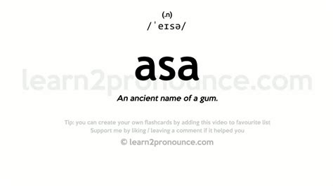 asa meaning.